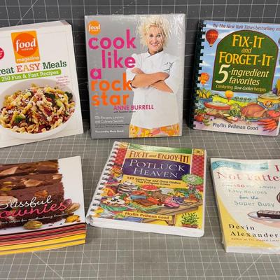 (6) Brand New Cook Books