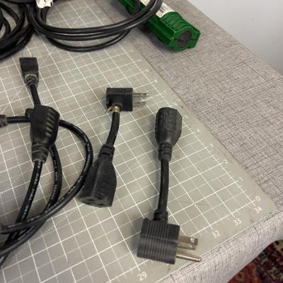 Black Extension Cords, Heavy Guage for Electronics and Multipliers