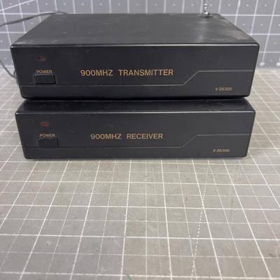 900 Megahertz Transmitter Receiver Set Audio Video