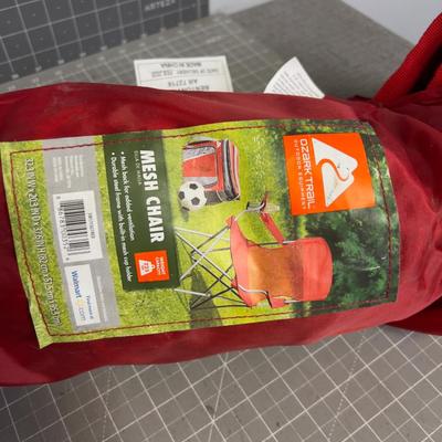 Camp Chair and a Tent Red