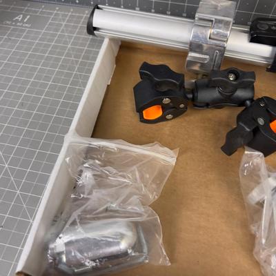 Pole Clamps and Various Electronic Stage Items