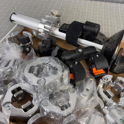 Pole Clamps and Various Electronic Stage Items