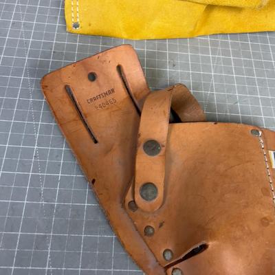 Leather Tool Pouch and Screw Gun Holster