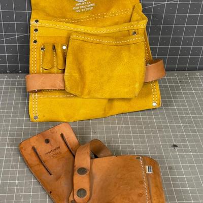 Leather Tool Pouch and Screw Gun Holster