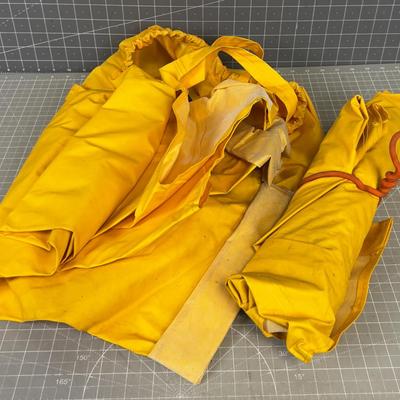 Rain Gear; Pants and Jacket with Stow away Bag