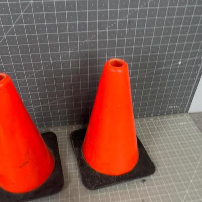 (2) 12" Orange Cones