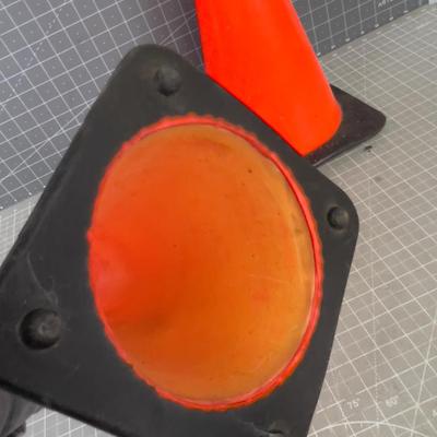 (2) 12" Orange Cones