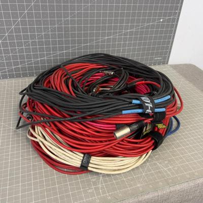 HUGE Pile of Audio Cables 