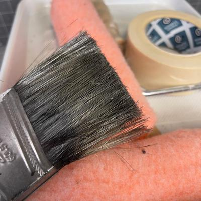 Paint Pans Rollers and Brushes