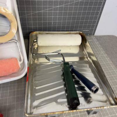 Paint Pans Rollers and Brushes