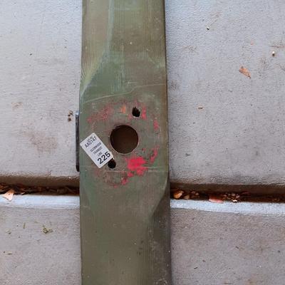 WOODEN PLANE PROPELLER WITH COPPER SHEETING ON EACH END