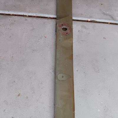 WOODEN PLANE PROPELLER WITH COPPER SHEETING ON EACH END
