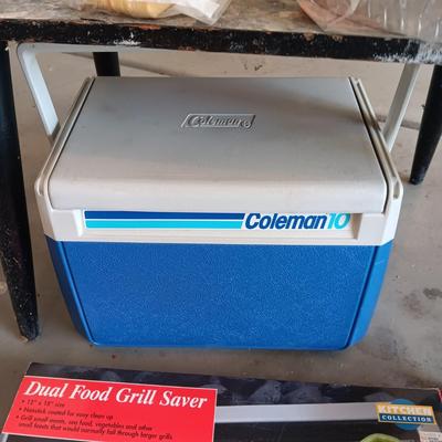 6 PACK COOLER, DISPOSABLE WARES AND MORE