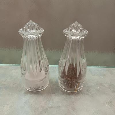 5 CORNING WARE DISHES WITH HANDLES, GLASS SHAKERS, RAMEKINS AND A GLASS CUTTING BOARD