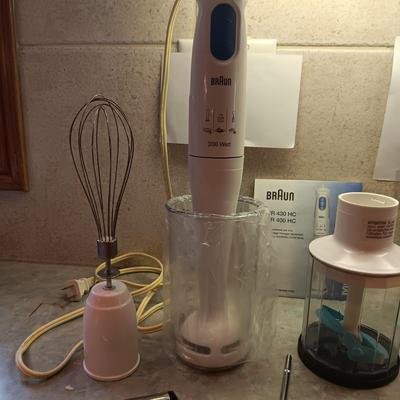 BRAUN MULTIQUICK MIXER AND OTHER BAKING NECESSITIES