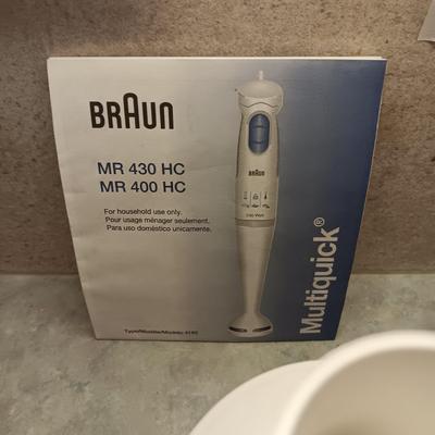BRAUN MULTIQUICK MIXER AND OTHER BAKING NECESSITIES