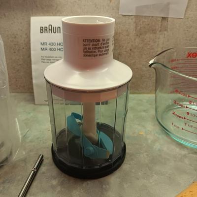 BRAUN MULTIQUICK MIXER AND OTHER BAKING NECESSITIES