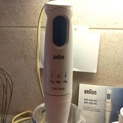 BRAUN MULTIQUICK MIXER AND OTHER BAKING NECESSITIES