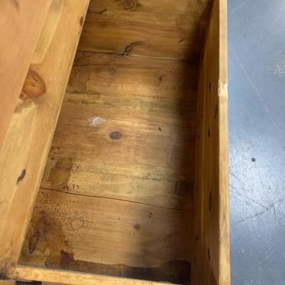 Pine Square Coffee Table Chest