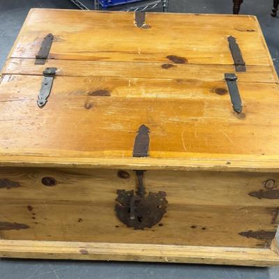 Pine Square Coffee Table Chest