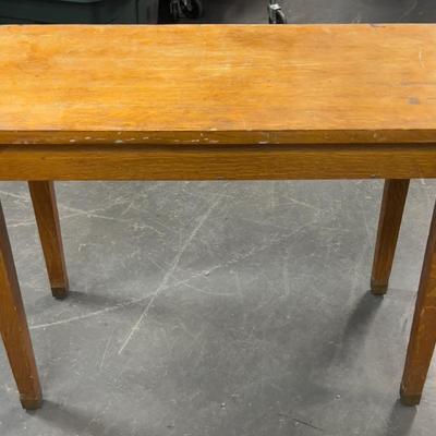 Oak Small Student Desk or Entry Table 