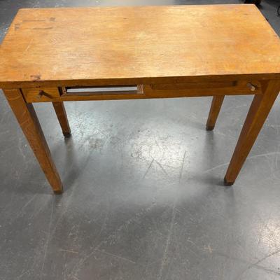 Oak Small Student Desk or Entry Table 