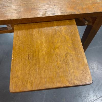 Oak Small Student Desk or Entry Table 