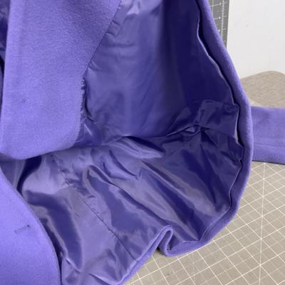 DIALOG Purple Jacket Fleece Blazer 