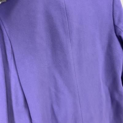 DIALOG Purple Jacket Fleece Blazer 