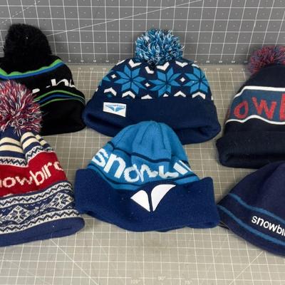 (6) SNOWBIRD Beanie's 