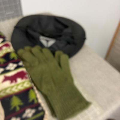 Warm Items: Trappers Hat, Fleece Hood, Wool Liners