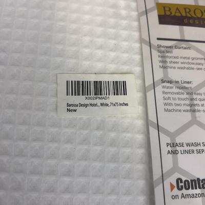(2) Shower Curtains with Liners 