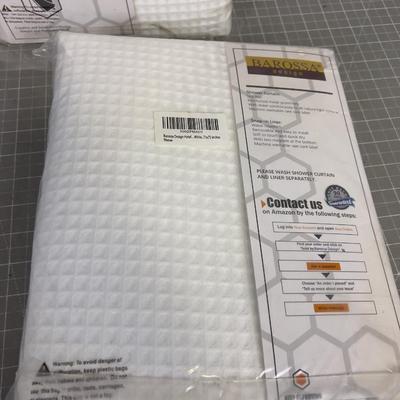 (2) Shower Curtains with Liners 