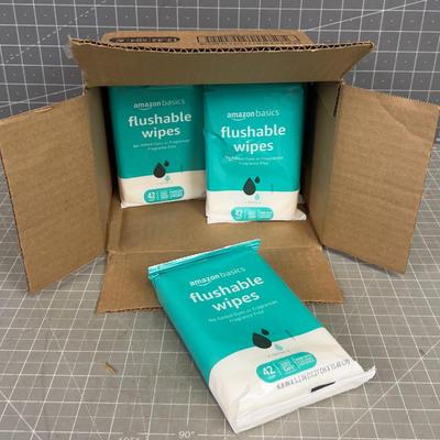 8 Packages of Flushable Wipes