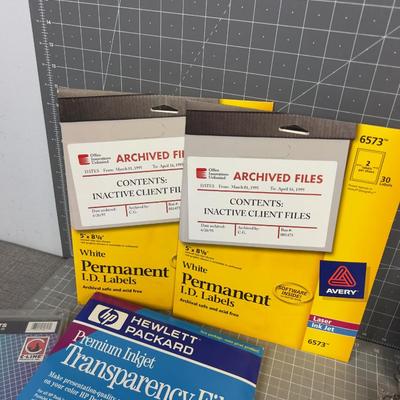 Office Labels and Notebooks