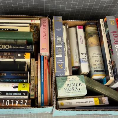 2 Boxes of Used Books, MIXED Lot
