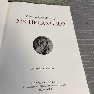 Huge  Encyclopedic ART BOOKS  Michael Angelo & Leonardo Davinci 