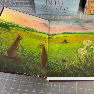 Beautifully Illustrated Story Books: Wizard Of Oz, Wind and the Willows, Watership Down 