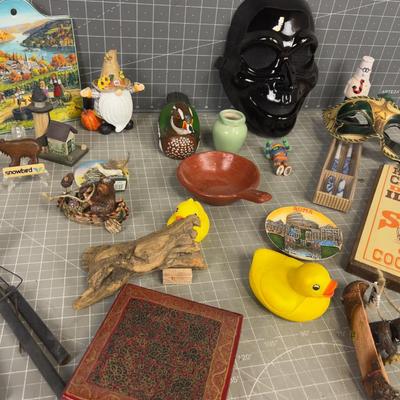 Knick Knacks, Masks, Toys Decorations Lot
