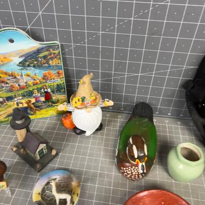 Knick Knacks, Masks, Toys Decorations Lot