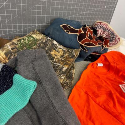 Random Clothing: Winter, Summers, Hats, T-shirt etc.