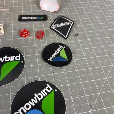 SNOWBIRD Pens, Patches, Paper Weight Stickers