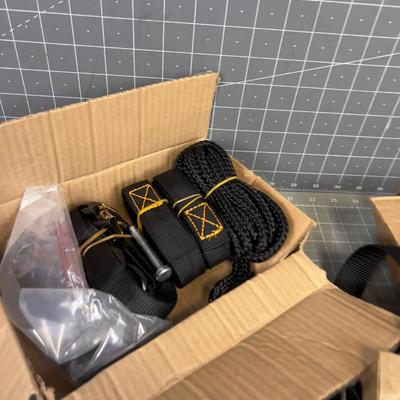 Several Ratchet Straps Nuts and Bolts Etc. 