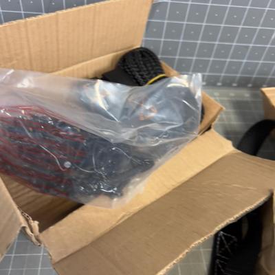 Several Ratchet Straps Nuts and Bolts Etc. 
