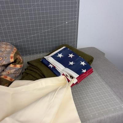 Fabric, Flag, Blanket, Canvas 