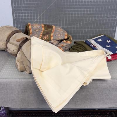 Fabric, Flag, Blanket, Canvas 