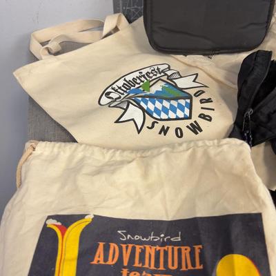 BAGS: Totes, Backpack, Zipper Bank Bags etc.