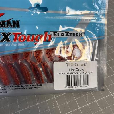 Z Man Hot Crawz Artificial Lures (3) New 