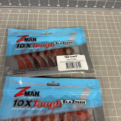 Z Man Hot Crawz Artificial Lures (3) New 