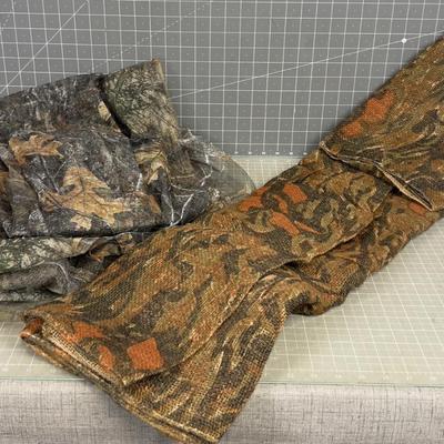 2 Pieces of Camo Fabric 